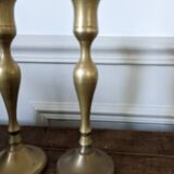 Pair of brass candlesticks