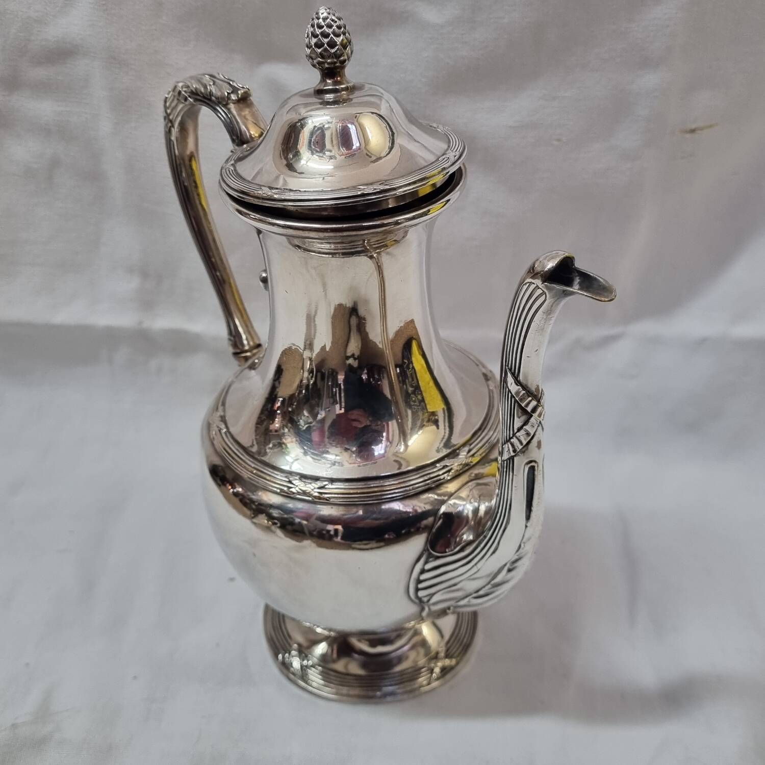 Cailar Bayard silver metal coffee pot