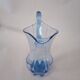 Art Glass Blue Pitcher