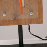 Glass and wood desk lamp by William Olivier