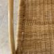 Natural rattan rocking chair.