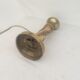Golden bronze lamp, decorated with chiseled bronze with leaf motifs