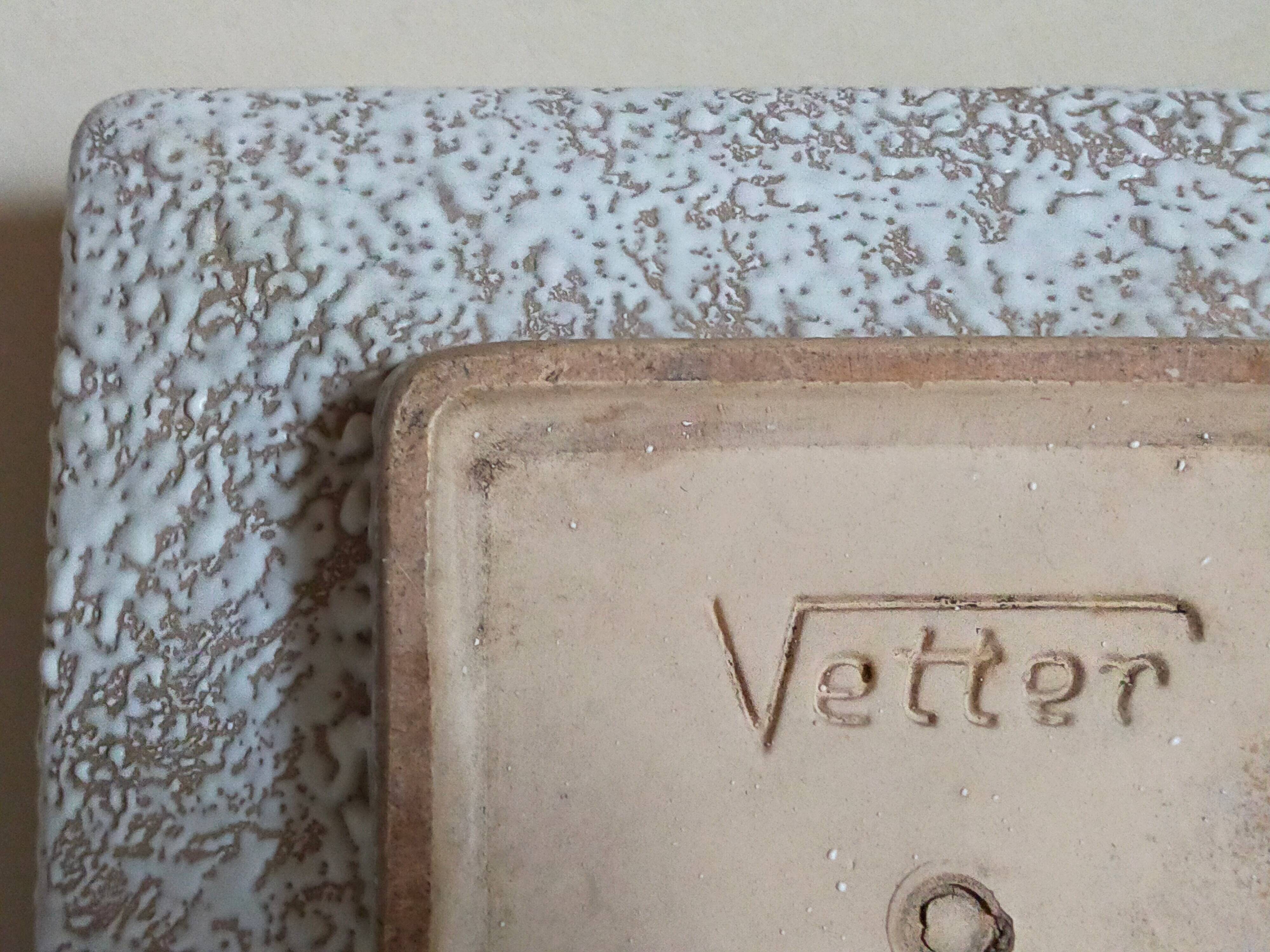 Vetter west-germany ceramic cactus or bonsai pot from the 1950s