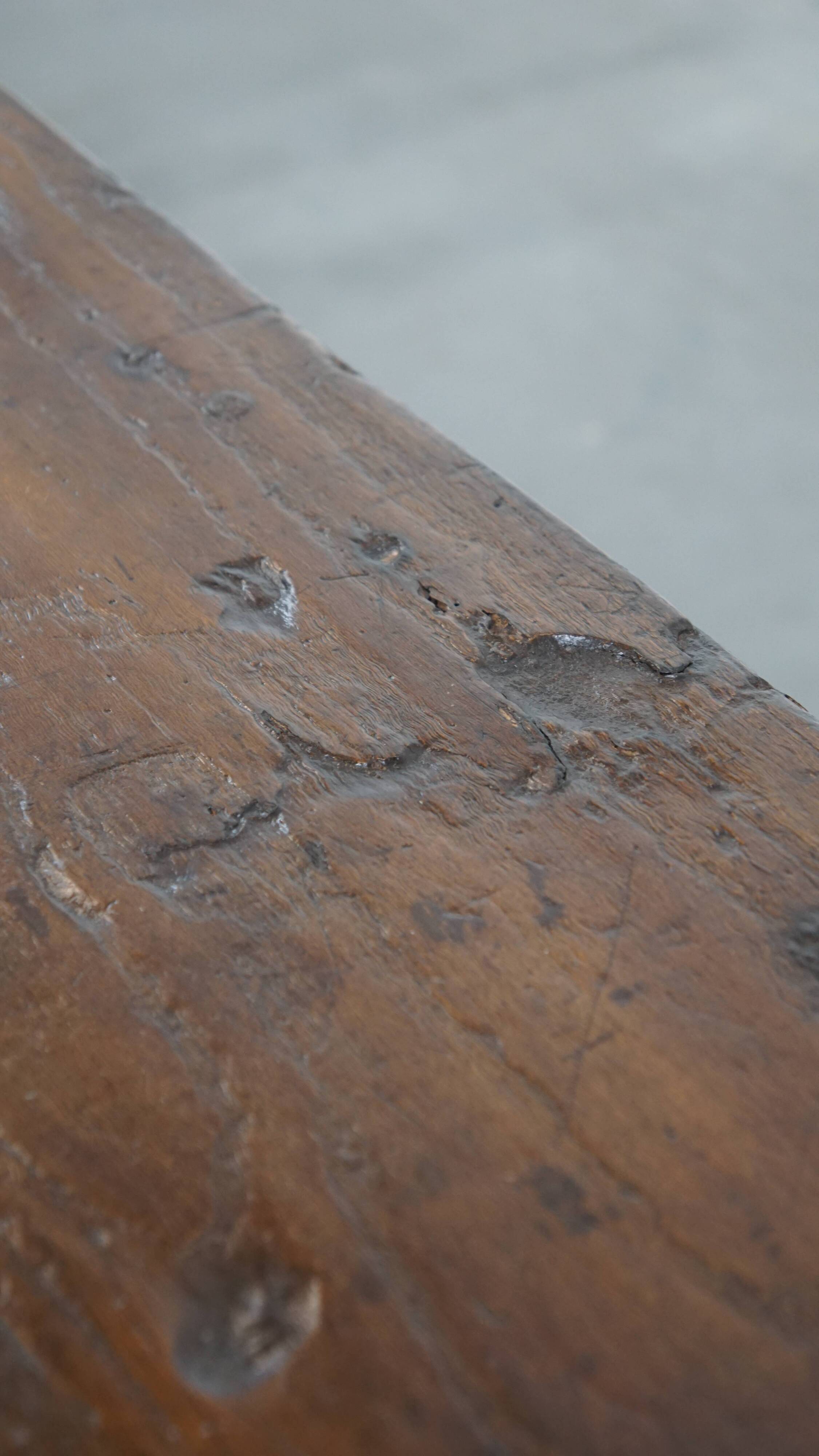 Antique South European 18th-Century Coffee Table with Three Drawers