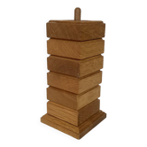 Six coquetiers bois et leur support style scandinave