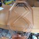 Rectangular Smoked Amber Glass Plate/Platter - Art Deco Style