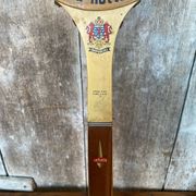 Old Tennis Racket LA HUTTE Imperial Wood + Zephyr Metal Protection #B766