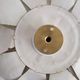 Pair of applique wall flower in white metal of the 1970s