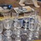 Set of 60's chiseled glasses