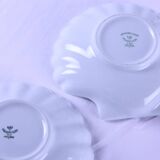 Set of 5 scallop-shaped ramekins