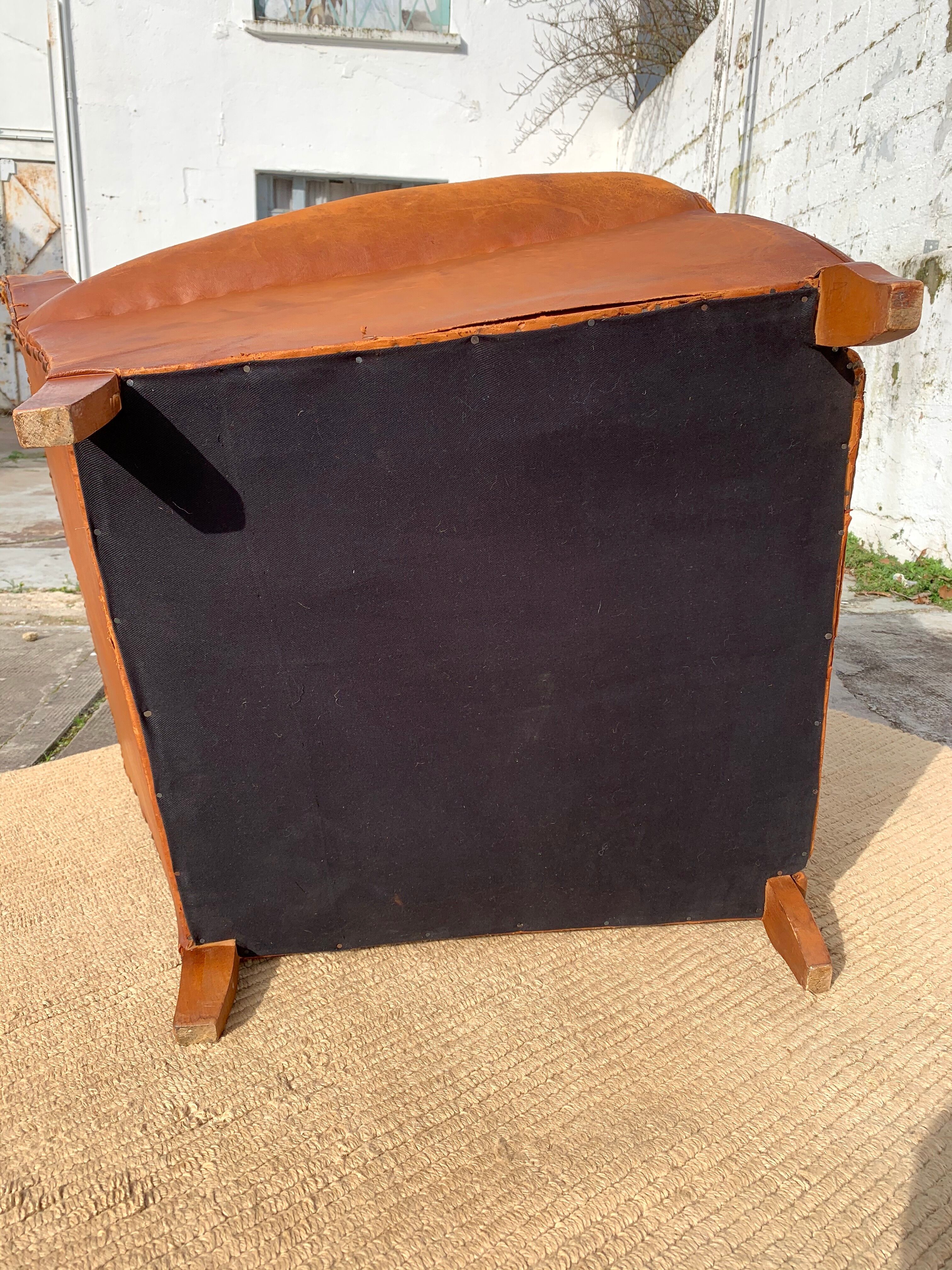 Leather club chair 1930