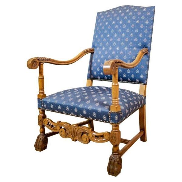 Fauteuil-Trône sculpté, années 1980