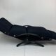 Fauteuil lounge italien vintage bleu marine foncé par Osvaldo Borsani pour Tecno, 1950