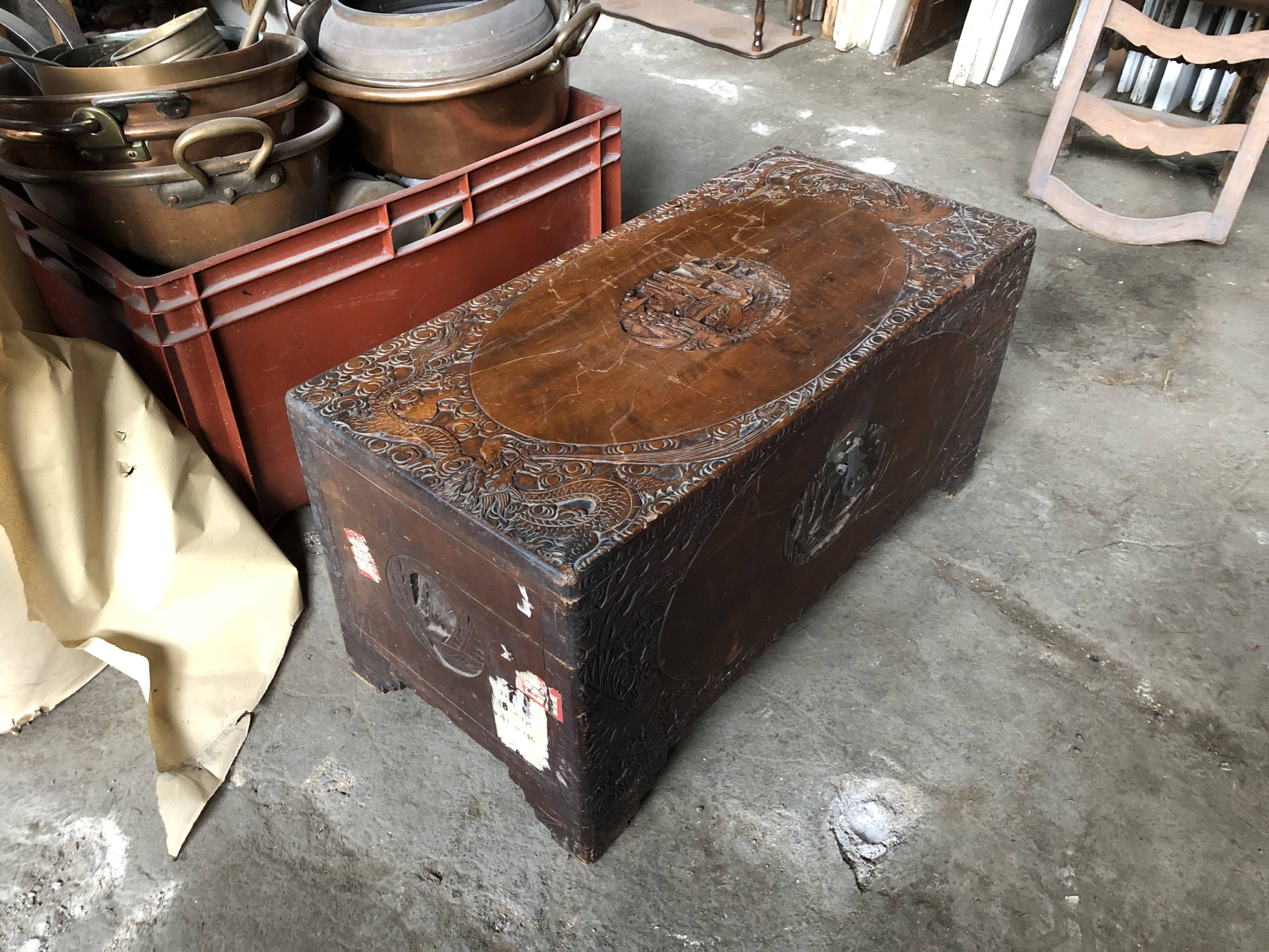 Asian travel trunk