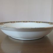 Hollow dish " jean boyer " limoges porcelain, floral pattern 20 years