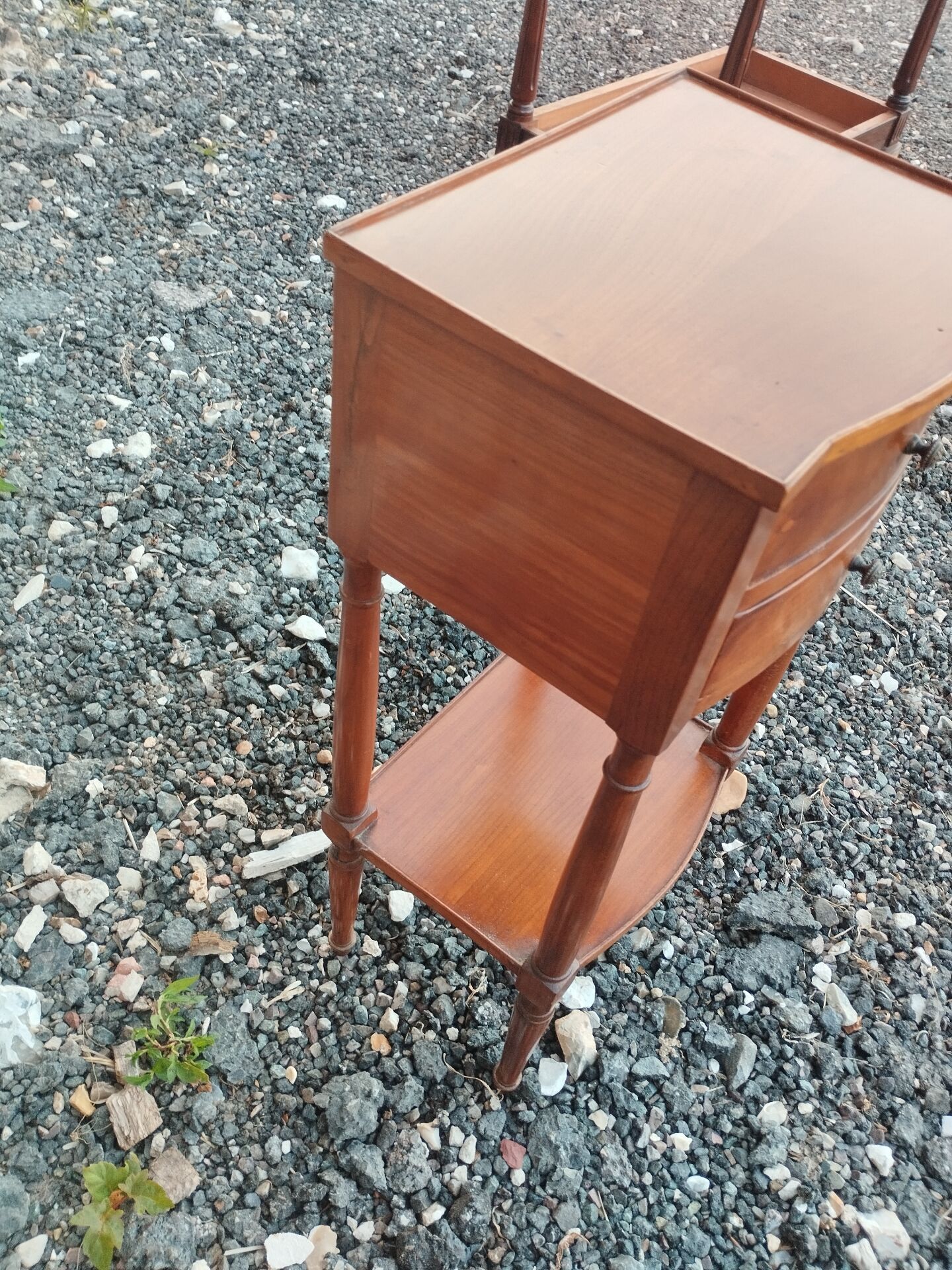 Antique bedside table in Louis XVI style