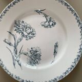 Set of 10 Lunéville ironstone soup plates, Oeillet model