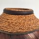Large basket in vintage wicker rattan