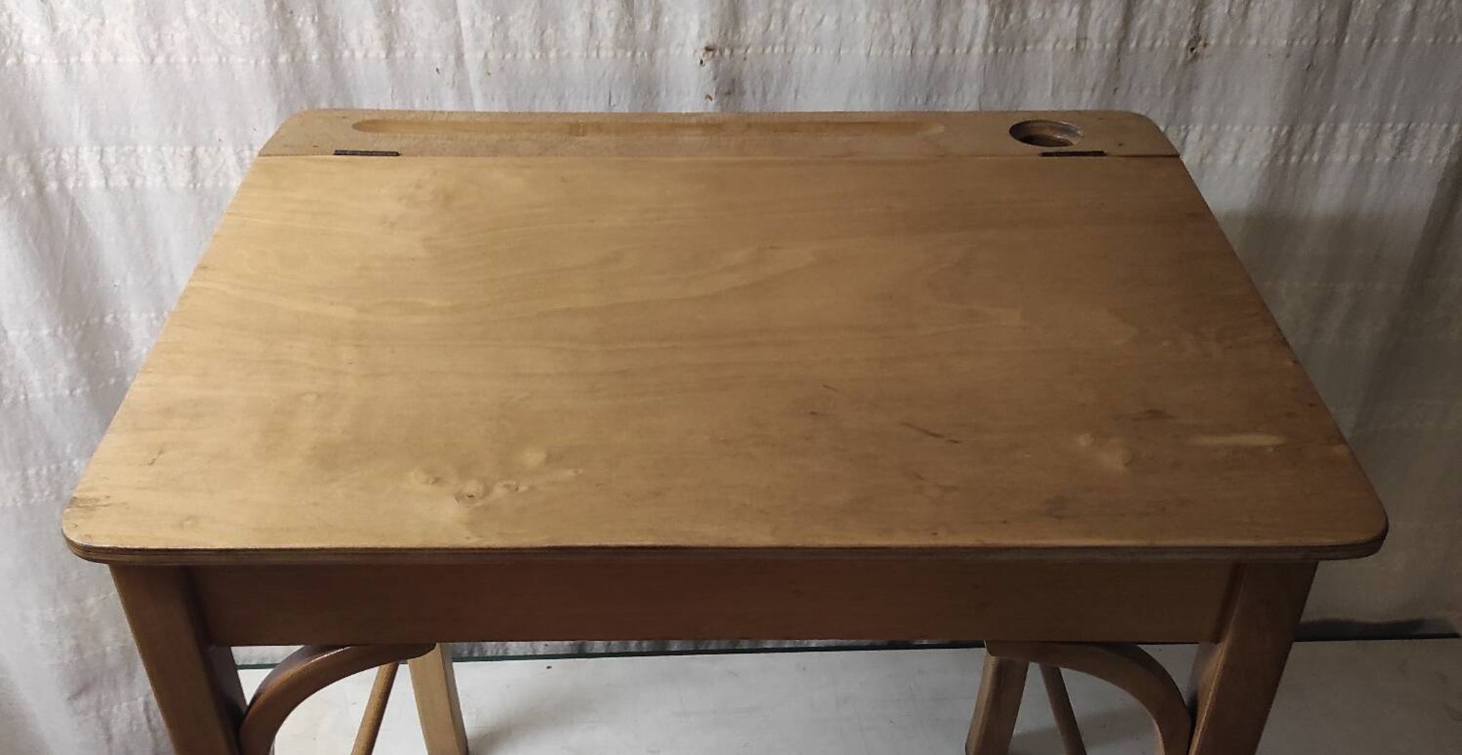 Bureau et chaise pour enfant en bois - mid. XXéme