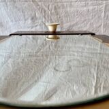 Small Art Deco wooden wall shelf