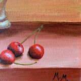 Tableau huile sur toile nature morte