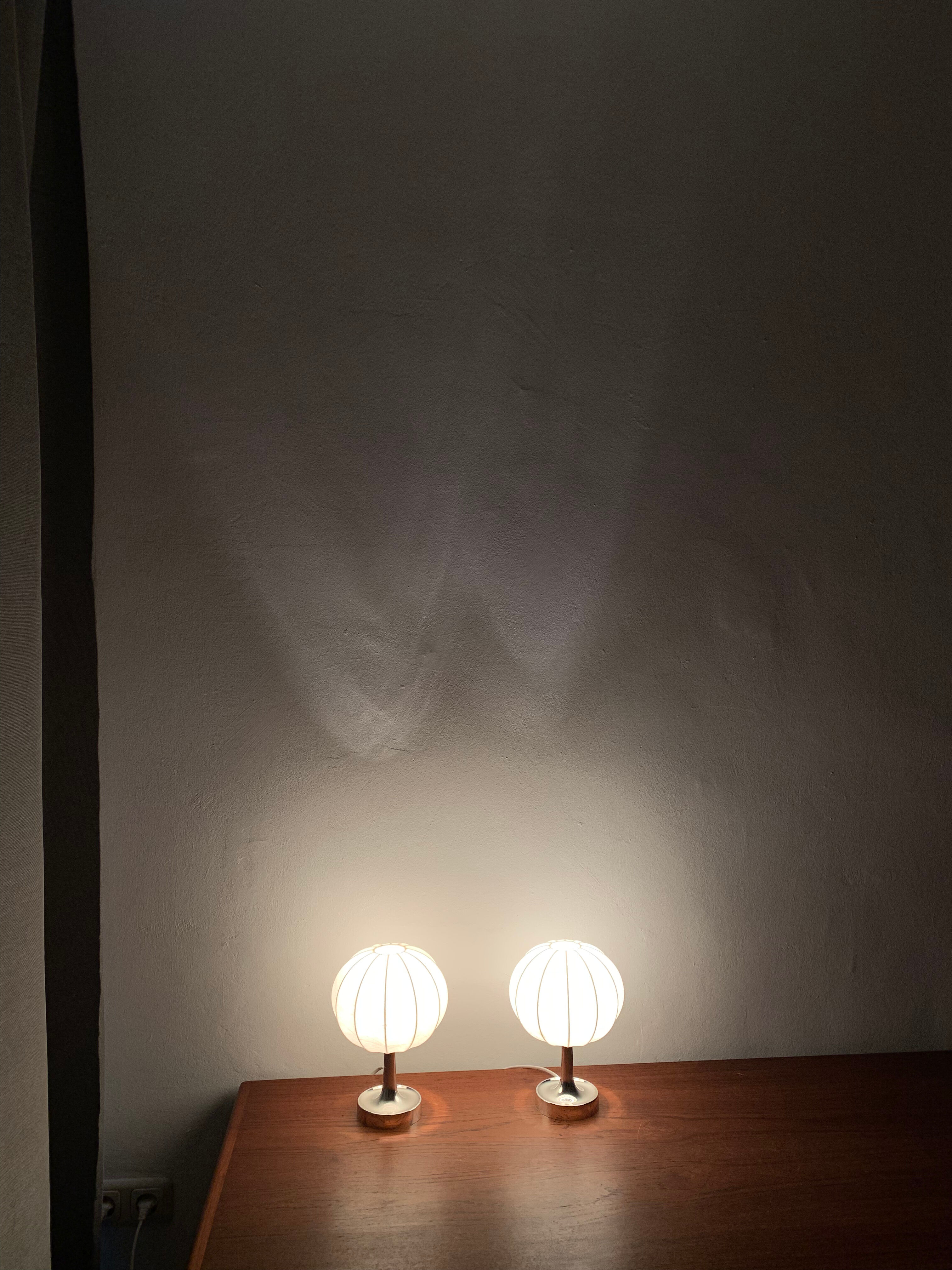 Set of 2 cocoon table lamps