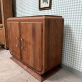 Large Art Deco sideboard in rosewood and marble (renovated)