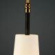 Suspension vintage en métal, laiton et verre, Italie 1960s