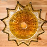 Amber glass cup