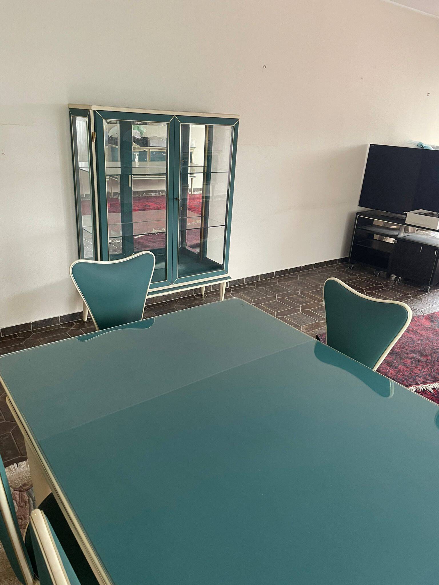 Salle à manger Umberto Mascagni — Table et 8 chaises, Italie, années 1950