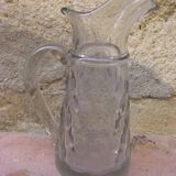 Glass cider pitcher, norman work xix-th