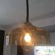 Vintage 70s suspension in smoked plexiglass
