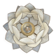 Applique murale fleur de lotus en nacre, Italie 1970