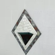 Vintage art deco beveled mirror