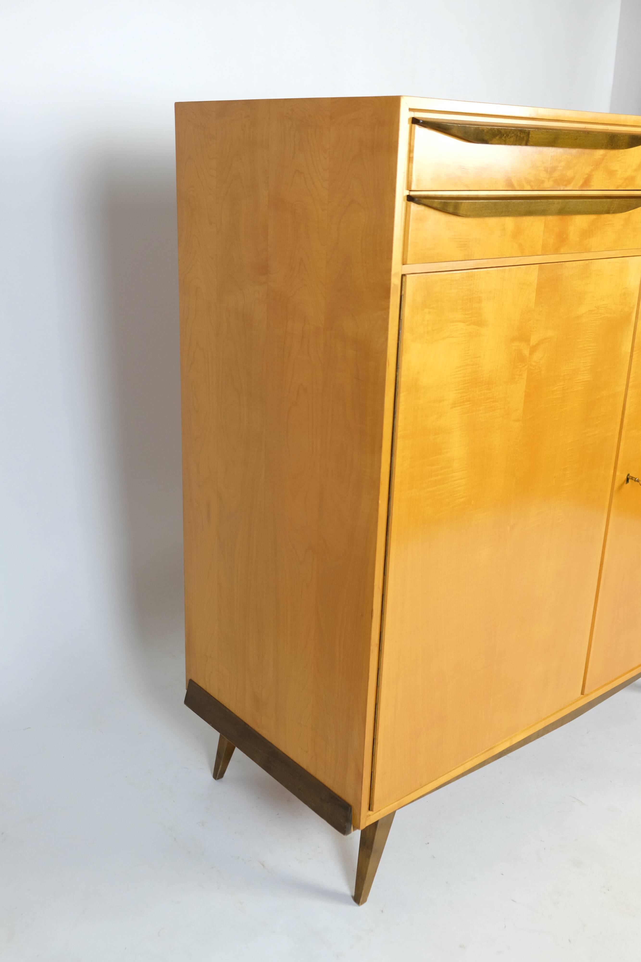 Buffet haut du milieu du siècle Schrank Kleiderschrank WK Möbel 50er Vintage 60er