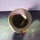 Old brown sandstone vase & beige signed deco 70s vintage