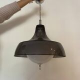 70s gray plexi pendant light