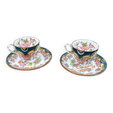 Set of 2 Sarreguemines Minton 215 cups