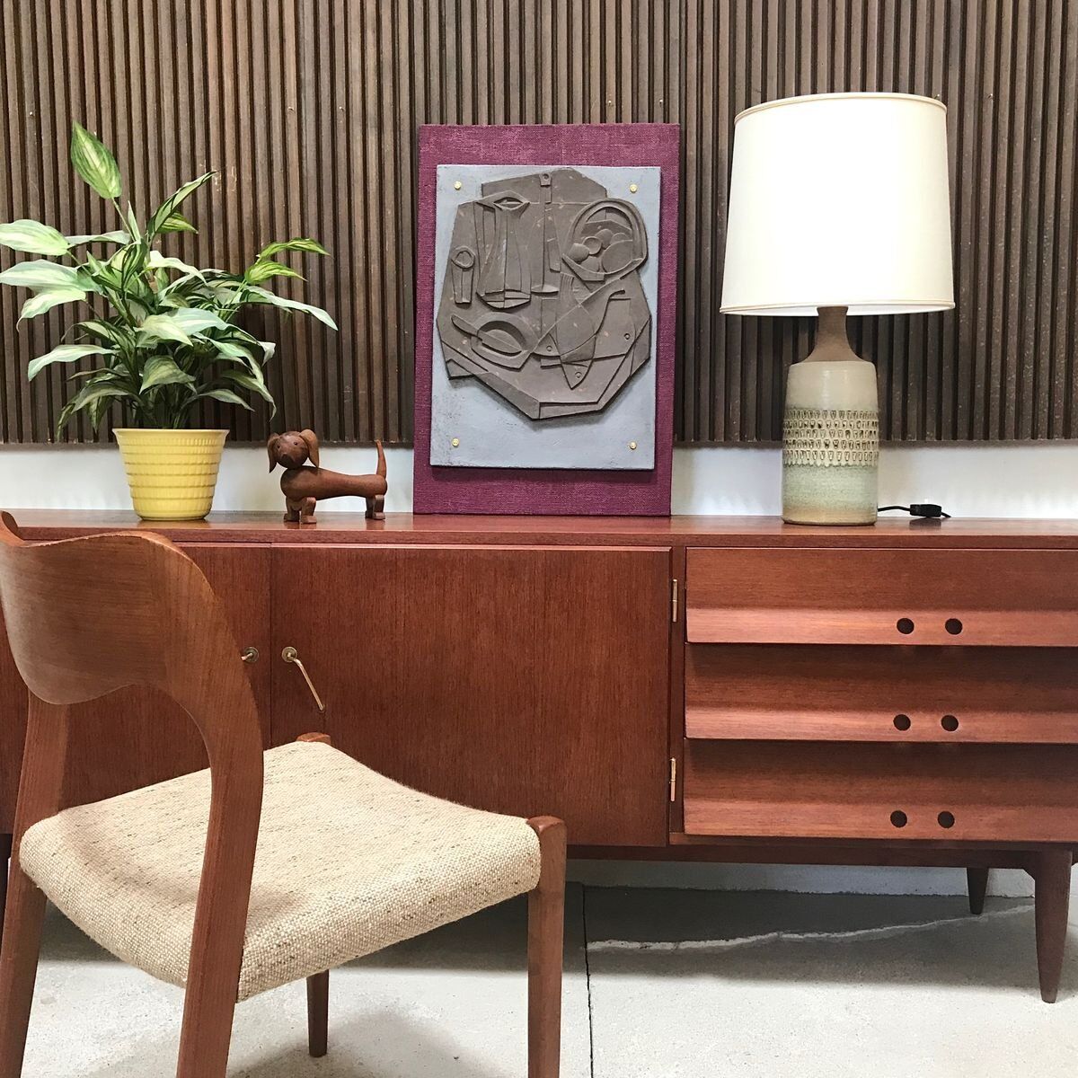 Ceramic Table Lamp from Søholm Stoneware, 1960s