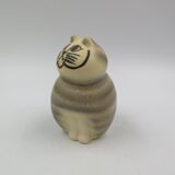 Ceramic Cat MIA Grey Stripes Lisa Larson Yellow Eyes Atelier Gust