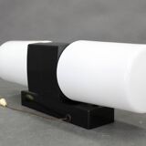 Mid-century wall light in bakelite and glass, 1960s