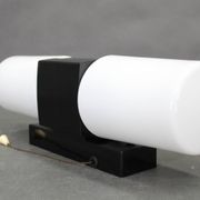 Mid-century wall light in bakelite and glass, 1960s