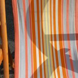 Deck chair, Chilean vintage orange tone