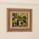 Huile sur panneau suédoise originale « French Street Life » -