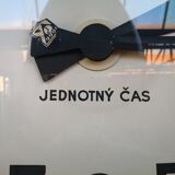 Czech station clock, pragueron, industrial style, 1960s