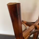 Smoked bamboo stool
