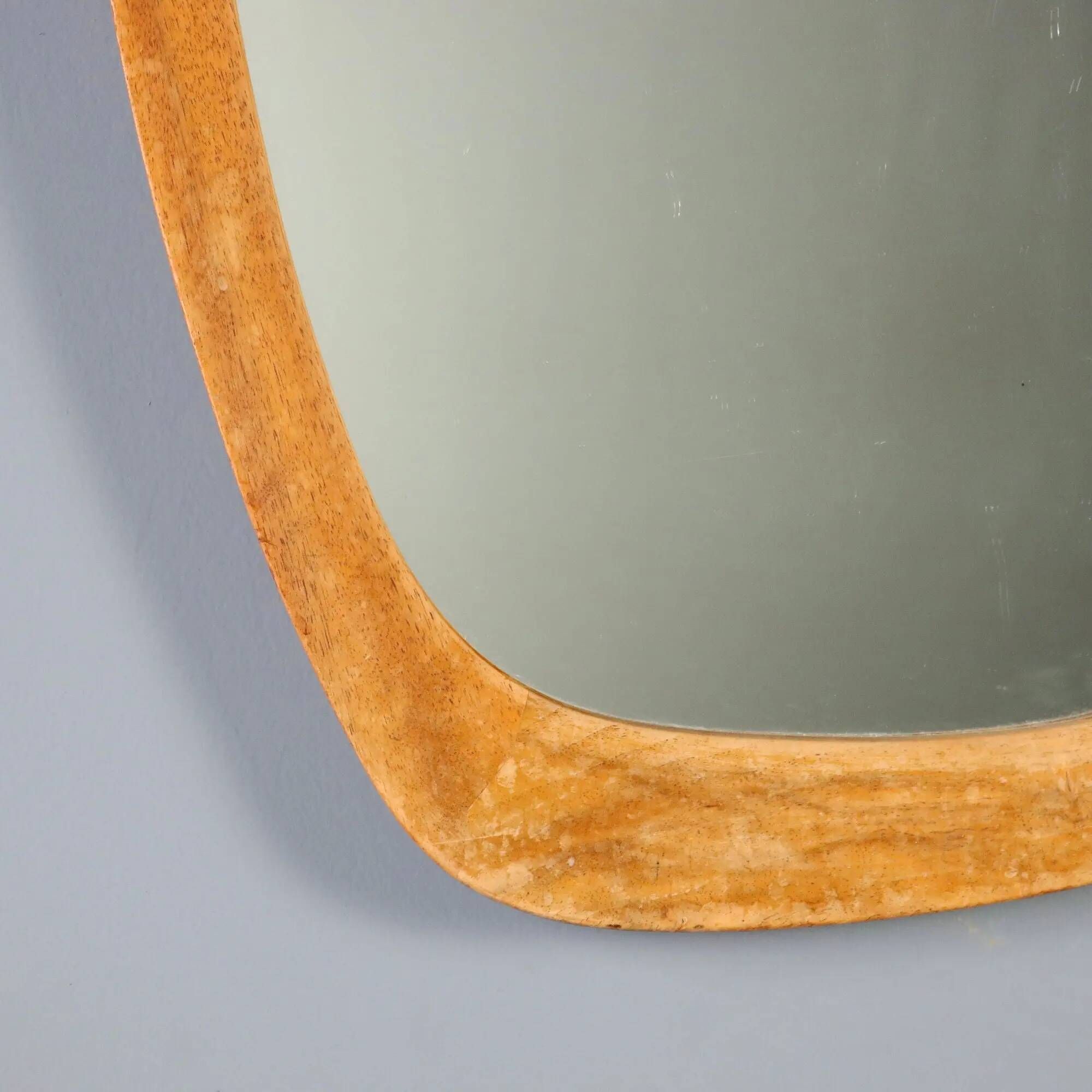 Vintage mirror Vittsjömöbel design Östen Kristiansson Sweden 1960s