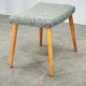 Danish Mid-Century Modern Stool in Beech and Upholstery, 1960s