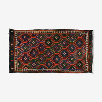 Anatolian handmade kilim rug 385 cm x 198 cm