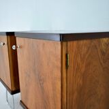 1930s Pair of Art Deco Bedside Tables, Czechoslovakia